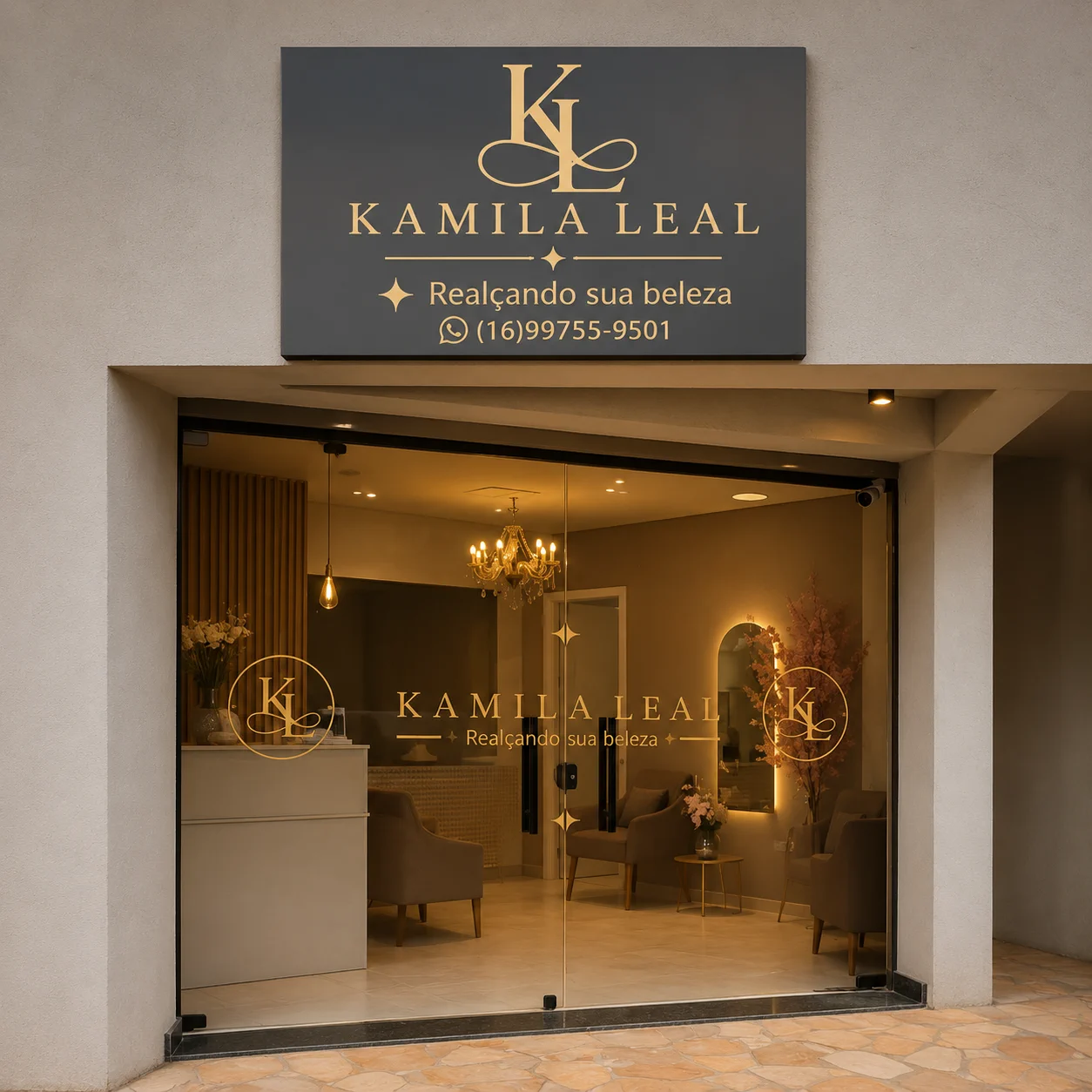 Fachada da Kamila Leal Estética e Unha no Planalto Verde, em Ribeirão Preto